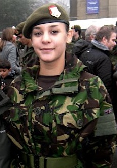 During the Remembrance Day Parade